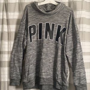 Mock Neck PINK hoodie